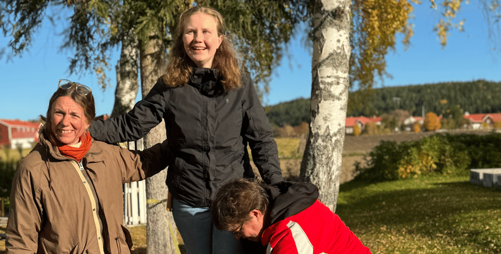 Från vänster: Emma Liw (lärare), Miriam Hirche (f.d. kursdeltagare), Anna-Lena Bertils (lärare).