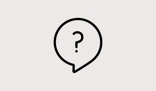 Illustrerad bild av en pratbubbla med ett frågetecken i 