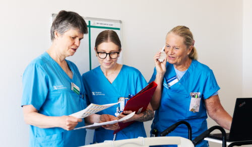 Karin Segersten, Ingrid Hallström och Malin Nordin, sjuksköterskor Barn- och ungdomsmottagning Gävle sjukhus