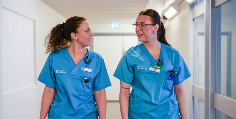 Sandra Hasselgren, skötare/vårdledare, Emma Jonsson, skötare psykiatrin Hudiksvall